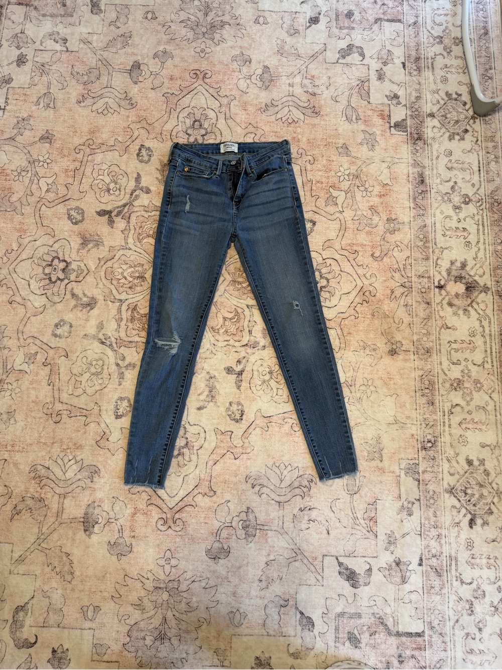 Levi's Women's Dark Blue Distressed Skinny Jeans